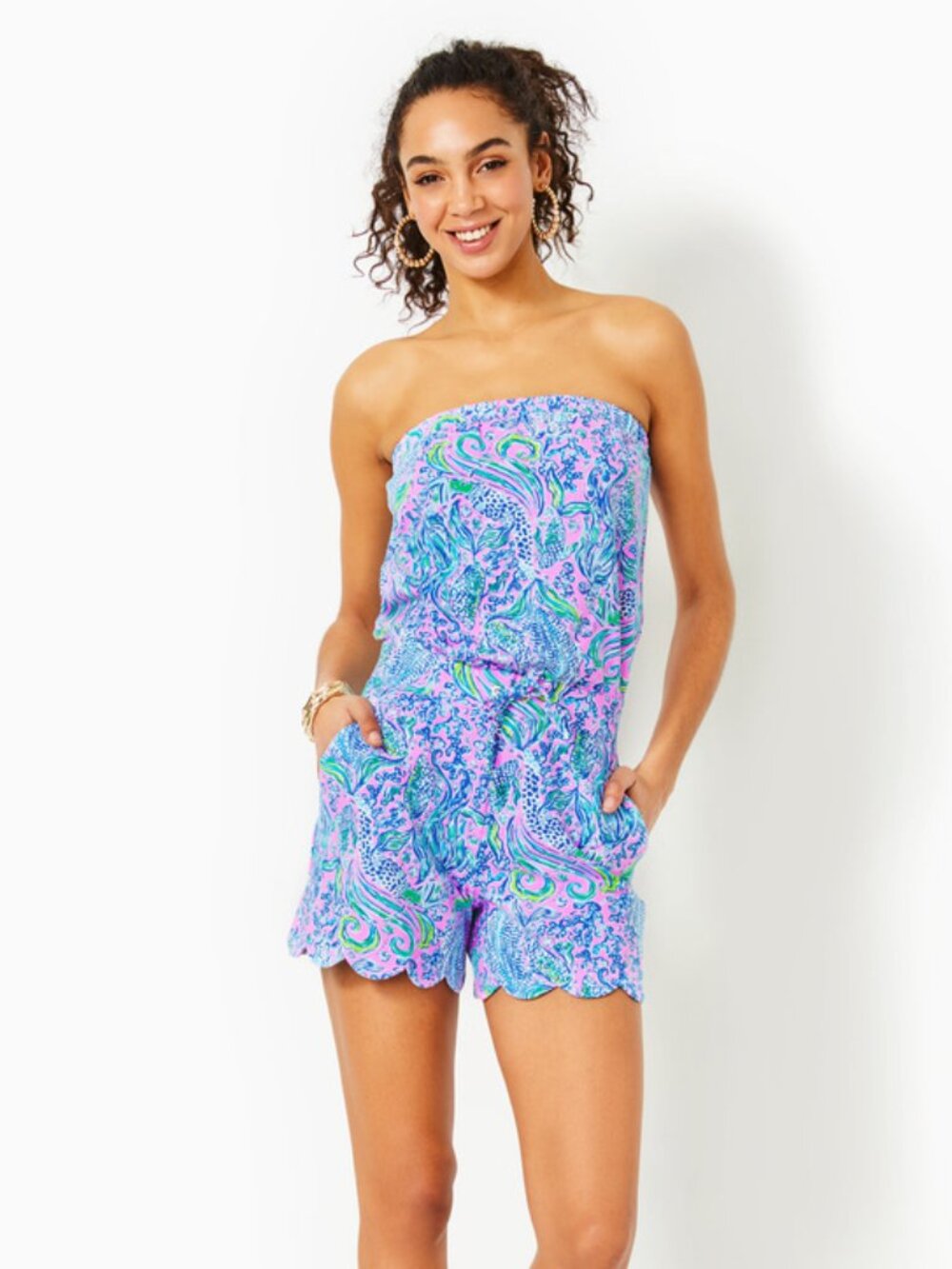 Lilly Pulitzer, NWT, Size Large, Jace Strapless Romper